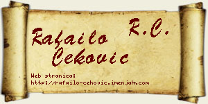 Rafailo Čeković vizit kartica